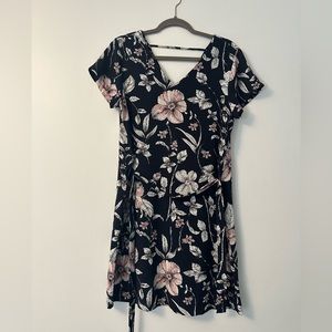 ONLY Floral Dress with Tie- Great for Wedding Guests!